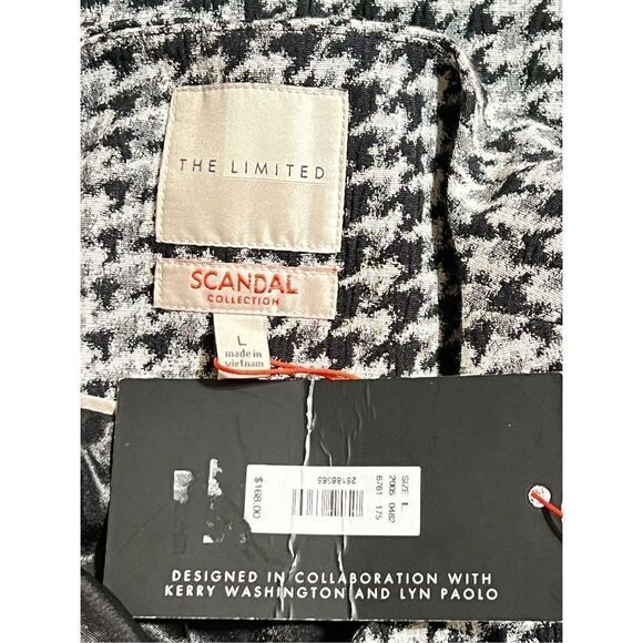 The Limited Scandal Houndstooth Blazer NWT Size Large - Picture 4 of 4